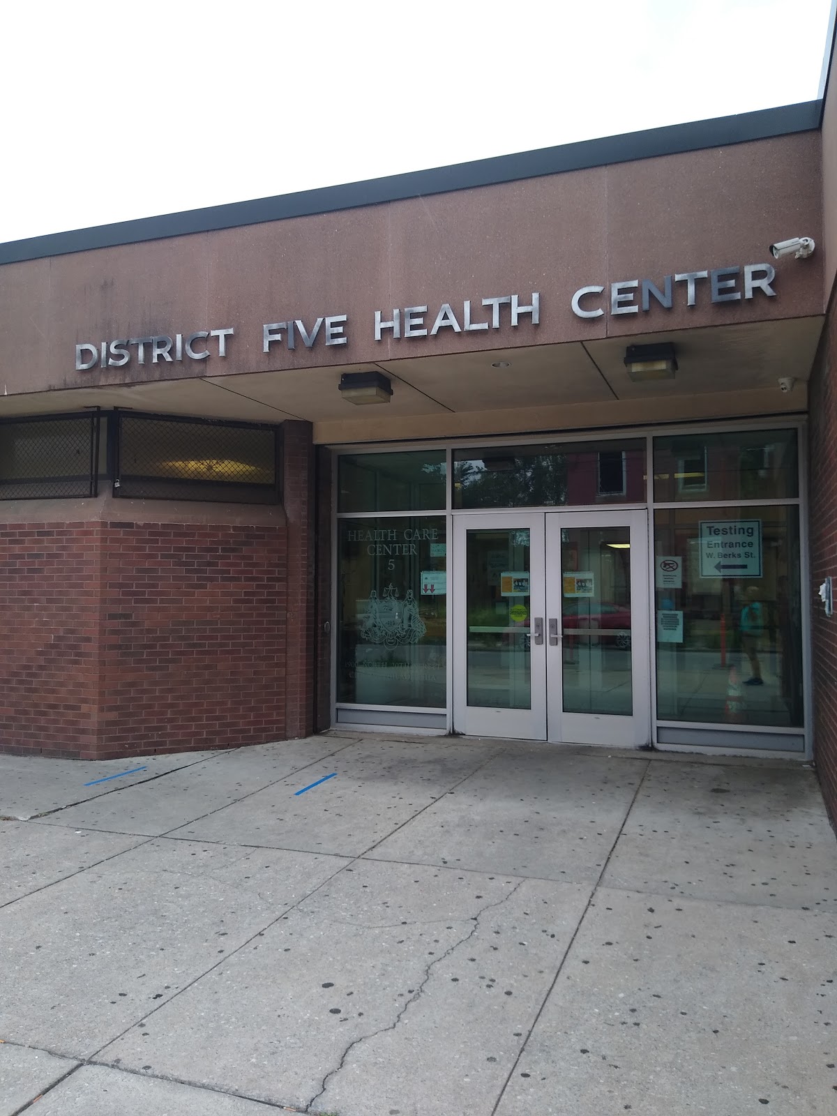 Outside of Philadelphia Department of Public Health, Health Center 5