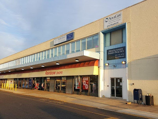 The front of the Health Annex and shopping center it is located in