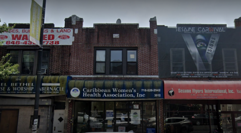 This picture shows the outside of the Caribbean Women's Health Association Building