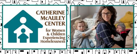 Catherine McAuley Center photo and logo