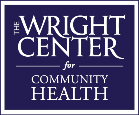 Logo with The Wright Center for Community Health name