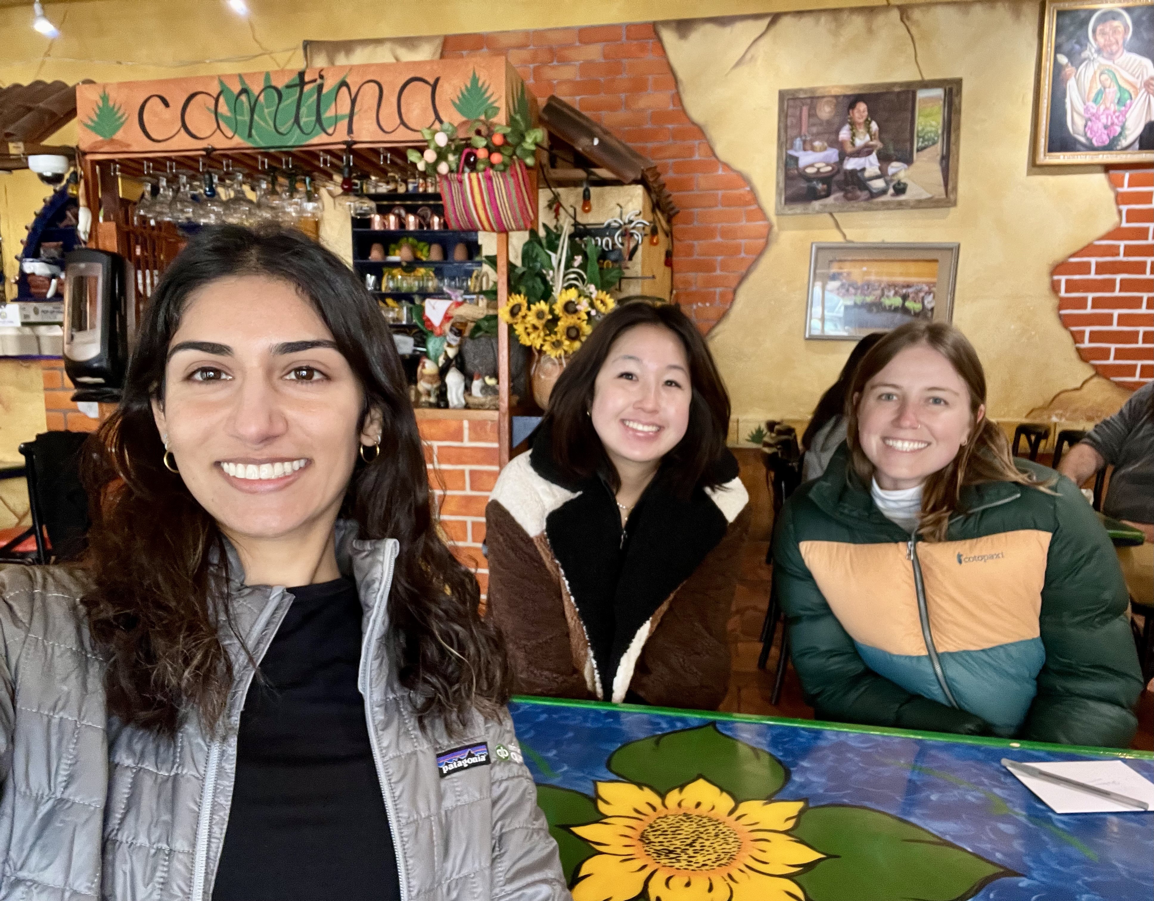 Anisha is seen taking a selfie with NHC members Lilian Yao and Morgan Prinz.